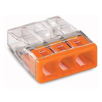 Enzo WAGO Lasklem 3x0,5-2,5mm trans\oranje ds100 4047224 - thumbnail