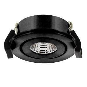 Klemko Venice LED-inbouwspot zwart 3,3W 310 lumen LED 3000K dimbaar 863742