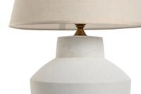 Bureaulamp Home ESPRIT Wit Porselein 50 W 220 V 40 x 40 x 62 cm - thumbnail