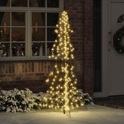 VidaXL Kerstboom met 240 led warmwit 180 cm pet