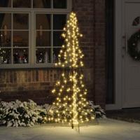 VidaXL Kerstboom met 240 led warmwit 180 cm pet - thumbnail