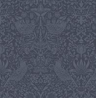 Dutch Wallcoverings British Heritage Vogel - Blauw - thumbnail