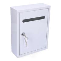 Brievenbus EDM 85803 Linear Wit Staal 26 x 20 x 7,5 cm - thumbnail