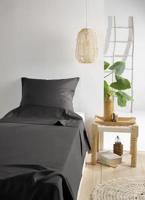 De Witte Lietaer De Witte Lietaer OLIVIA Lakenset Ebony 180x280 + 1x 60x70 - thumbnail
