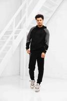 Lyle & Scott Colour Block Trainingspak Heren Zwart - Maat XL - Kleur: ZwartGrijs | Soccerfanshop - thumbnail