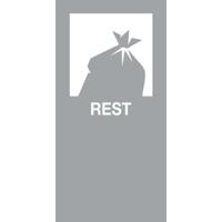 V-Part magneetsticker REST, grijs - thumbnail