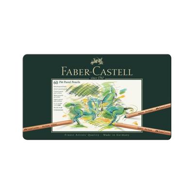60 PITT pastelpotloden Faber-Castell in metaal etui 60 PITT pastelpotloden Faber-Castell in metaal etui