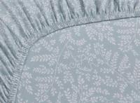 Pip Studio Pip Studio Leafy Hoeslaken - Blauwgrijs 160 x 200/210/220 cm Hoek hoogte: 30 cm - thumbnail