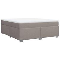 Boxspring met matras stof taupe 180x200 cm - thumbnail