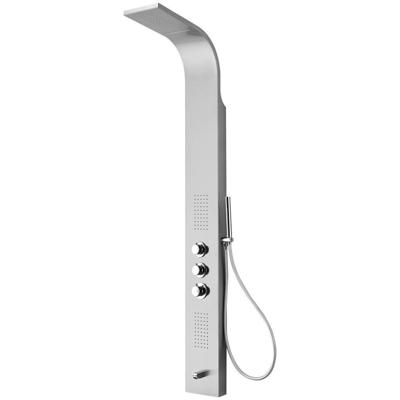 Aloni douchepaneel - 160x46x20cm - handdouche - massagejets - uitloopkraan - RVS ZLC101 Aloni douchepaneel - 160x46x20cm - handdouche - massagejets - uitloopkraan - RVS ZLC101
