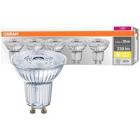 OSRAM HOMELIGHTING 4058075157941 LED-lamp Energielabel F (A - G) GU10 Reflector 2.6 W = 35 W Warmwit (Ø x h) 50 mm x 50 mm 5 stuk(s) - thumbnail