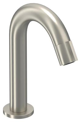 Fonteinkraan IVY Pact Gebogen Staand Model S Geborsteld Nickel PVD