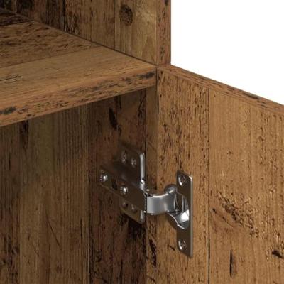 Keukenkast 57x41,5x131,5 cm bewerkt hout oud houtkleurig