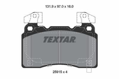 Remblokkenset, schijfrem 2591503