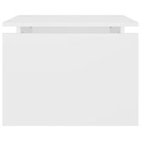 Salontafel 68x50x38 cm spaanplaat wit - thumbnail