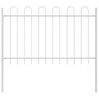Tuinhek 8 pcs Wit 13,6 x 1 m Poedercoating staal - thumbnail