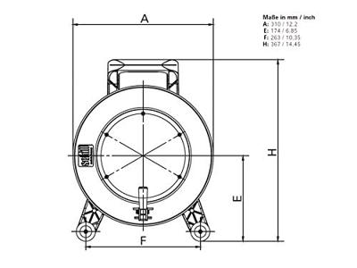 Schill GT 310.S0 lege kabelhaspel met blindplaat - thumbnail