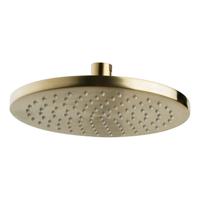 Wiesbaden Caral hoofddouche rond 20 x 1,2 cm geborsteld messing - thumbnail