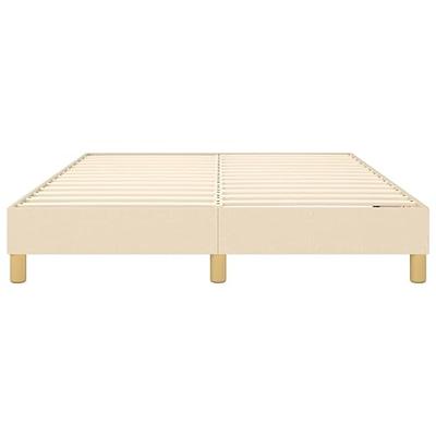 Boxspringframe stof crmekleurig 140x190 cm