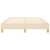 Boxspringframe stof crmekleurig 140x200 cm - thumbnail