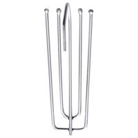 Gordijnen verduisterend met haken 2 st 140x245 cm blauw - thumbnail