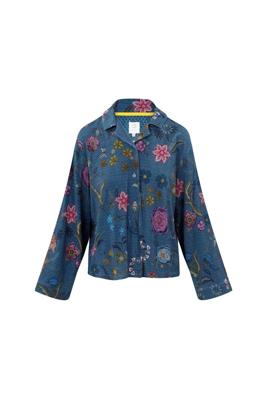 Pip Studio Faye Top Lange Mouw Coco Flower Blauw M