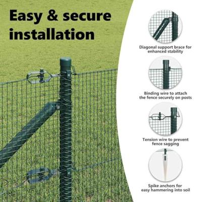 VidaXL Afrasteringspaal groen 25 x 0,4 m (12 x 12 mm gaas)