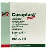 Curaplast Sensitive wondpleister 5m x 8cm 1 Rol - thumbnail