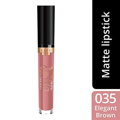 Max Factor Lipfinity Velvet Matte lippenstift - 035 Elegant Brown Max Factor Lipfinity Velvet Matte lippenstift - 035 Elegant Brown