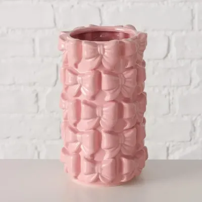 Boltze Home vaas aardewerk lazo 11.5x19.5cm roze