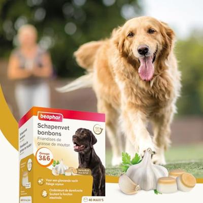Beaphar Schapenvet bonbons met knoflook voor de hond 1 verpakking - thumbnail