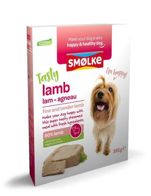 Smølke Tasty Lamb vers gestoomd lam nat hondenvoer 10 x 395 g