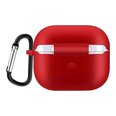 Lunso - Softcase cover hoes - AirPods 3 - Rood Lunso - Softcase cover hoes - AirPods 3 - Rood