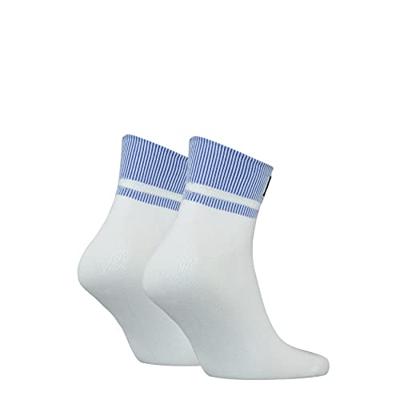 Puma Quarter Sokken New Heritage 2-pack Wit / Blauw-39/42