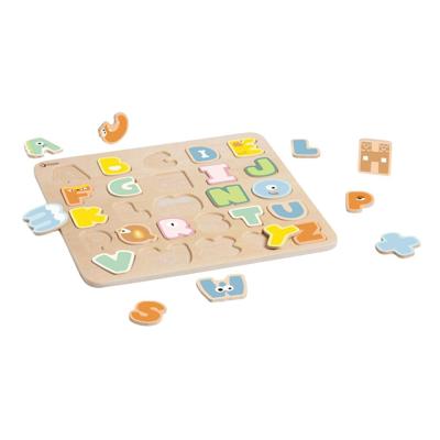 Classic World houten alfabet puzzel, 27dlg.