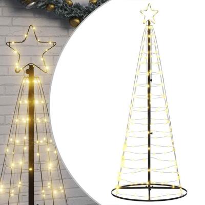 VidaXL Led-kerstboom 200 leds warm wit 180 cm