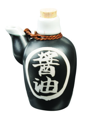 Zwart Soja Kannetje - Keramiek - 170ml - 12cm