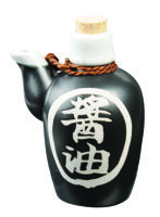 Zwart Soja Kannetje - Keramiek - 170ml - 12cm - thumbnail