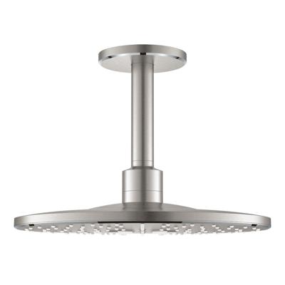 Regendoucheset GROHE Rainshower SmartActive 31 cm met Plafondarm Supersteel