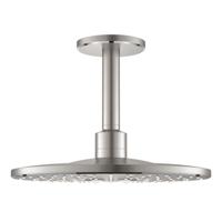 Regendoucheset GROHE Rainshower SmartActive 31 cm met Plafondarm Supersteel - thumbnail