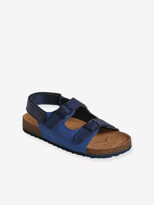 Verstelbare kindersandalen met bandjes veel blauw