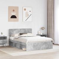Bedframe Concerte Grijs 150 x 200 cm Massief grenenhout - thumbnail