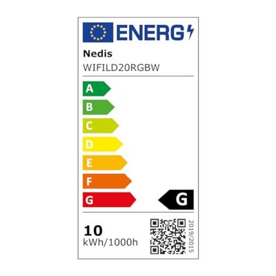 Nedis WIFILD20RGBW Smartlife Sfeerverlichting Wi-fi Tube 180 Lm Rgbic / Warm Tot Koel Wit 2700 - 6500 K 10 W Metaal / Siliconen