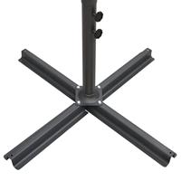 VidaXL Parasol dubbel met stalen paal 250x250 cm taupe - thumbnail