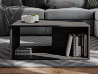 Rechthoekige salontafel KINGSTON eik zwart - thumbnail