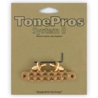 TonePros T3BP Gold USA Locking TOM Style Bridge - thumbnail