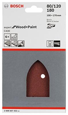 Bosch Accessories C430 2608607432 Deltaschuurpapierset Korrelgrootte (num) 80, 120, 180 1 set(s)