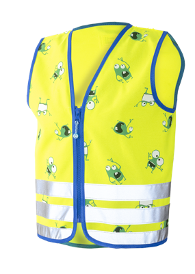 Wowow Reflectievest kids goyo jacket maat s geel