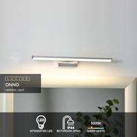 Lucide ONNO - Spiegellamp Badkamer - LED - 1x8W 3000K - IP44 - Mat chroom - thumbnail