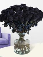 50 zwarte rozen - XL rozen - thumbnail